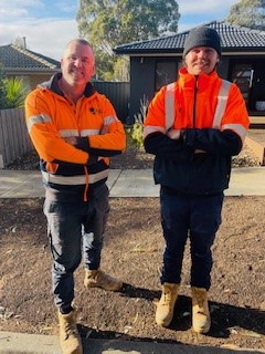 Greater Western Water Trainees Mitch and Jail from Yambuk Labour Solutions